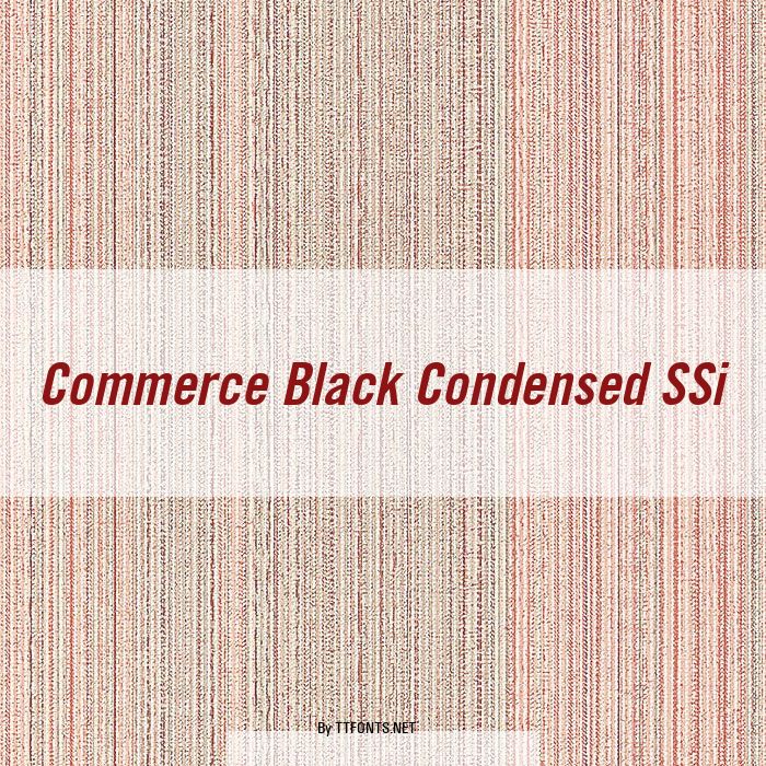 Commerce Black Condensed SSi example